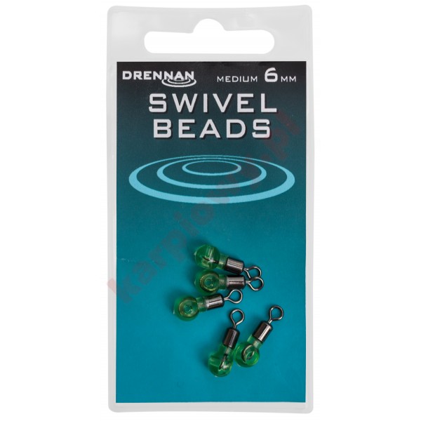 Krętlik ze stoperem swivel beads medium 6mm