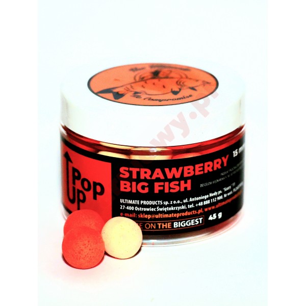 Kulki Pop Up Strawberry Big Fish 12mm