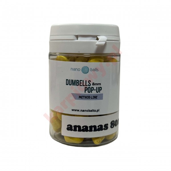 Method Feeder Dumbells pop UP 8mm Ananas 80ml