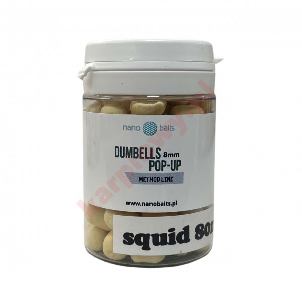 Method Feeder Dumbells pop UP 8mm Squid 80ml