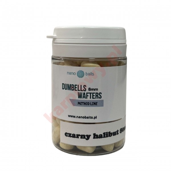 Method Feeder Dumbells pop UP 8mm Czarny Halibut 80ml