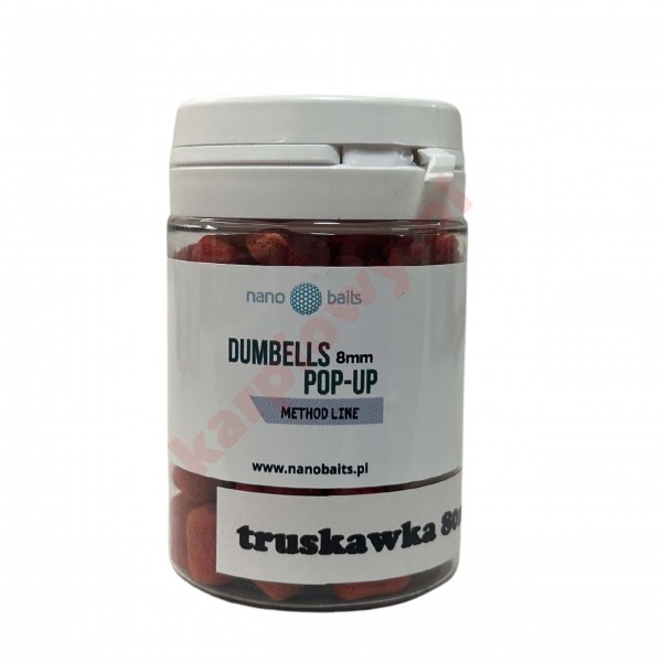 Method Feeder Dumbells pop UP 8mm Truskawka 80ml