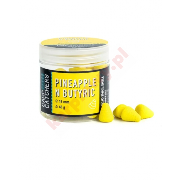 KULKI FLUO SNAIL SHELL WAFTERS PINEAPPLE N"BUTYRIC 15*12 mm.