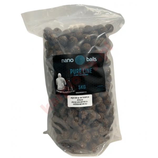 Kulki zanętowe - Pure Line - Squid & Octopus 25mm - 5kg + 5szt. pop-up GRATIS