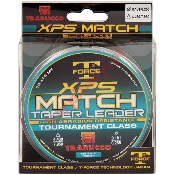 Żyłka XPS Match Taper Leader 0,181 – 0,283 Mm 10x15m