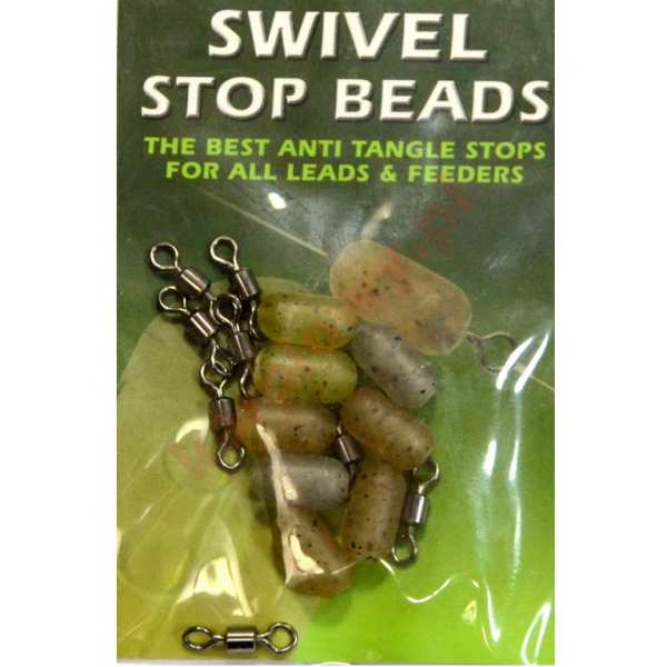 Krętlik ze stoperem - swivel bead 4mm