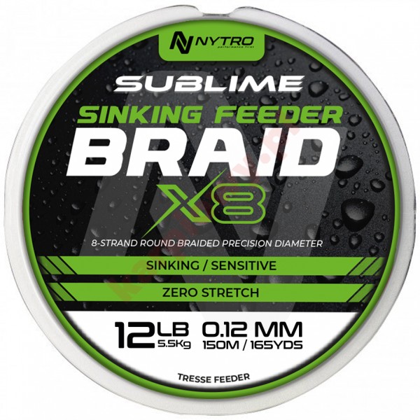 Plecionka Sublim X8 Sinking Feeder 0.08mm