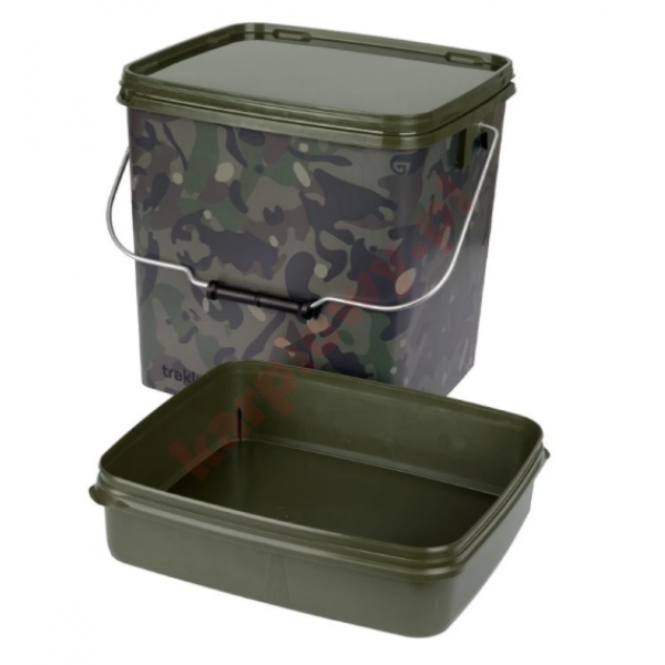 Wiadro Camo Square Container inc tray 13L