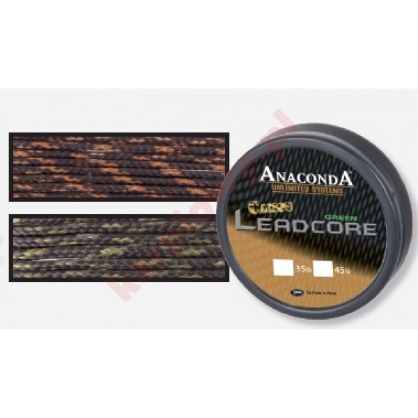 Camou leadcore 45lb 10m camou brown