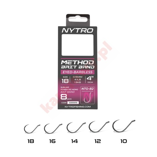 Przypon Gotowy Method  Bait Band 4'' 10/0,23MM Barbless