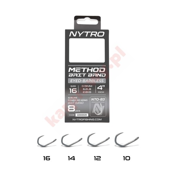 Przypon Gotowy Method Bait Band  4'' 10cm 10/0,25mm
