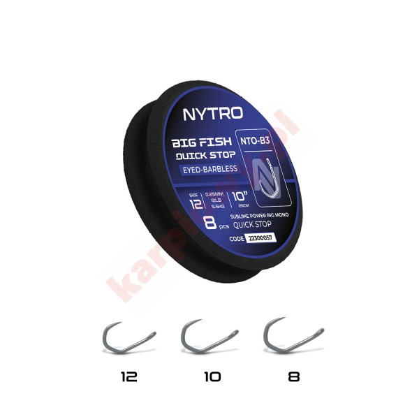 Przypon Gotowy Big Fish Q-Stop  10''25cm 12/25mm Barbless