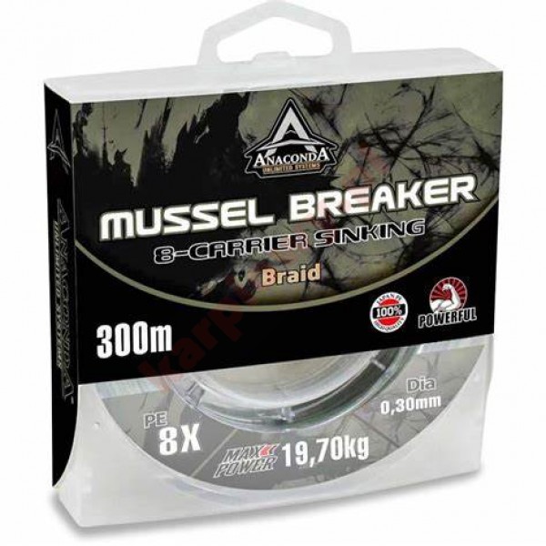 Plecionka X8 Carrier Mussle Breaker 0,30mm 300m