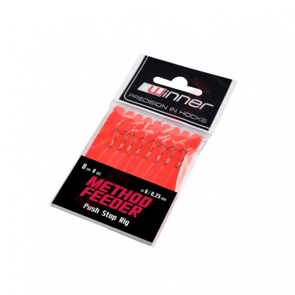 Przypon method feeder z stoperem nr 12 / 0,20 / 8cm / 7szt