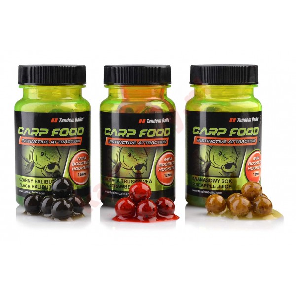Kulki  Carp Food Mini Boosted Hookers 12mm/50g Doskonała Truskawka
