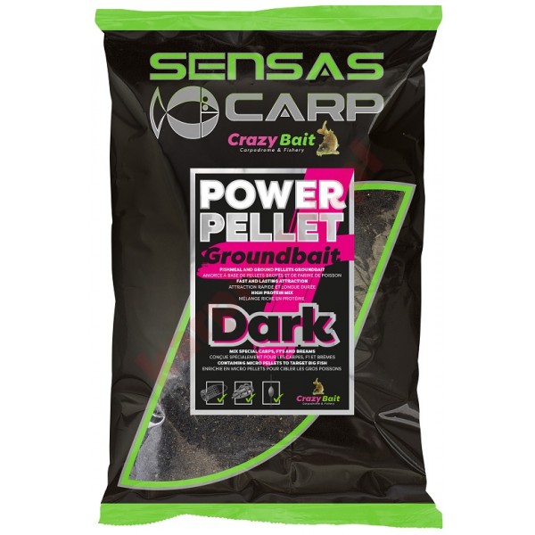 Zanęta UK Power Pellet Plus Dark 2 Kg