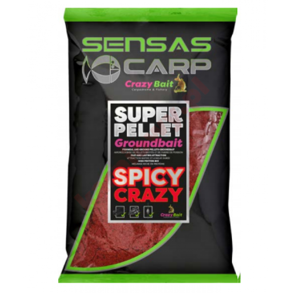 Pellet Super Groundbait Spicy Crazy 1kg