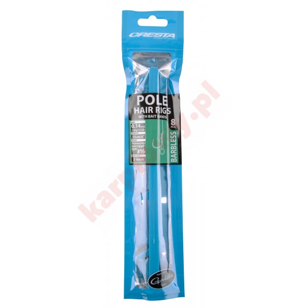 Przypony  Pole Hair Rigs + Band bezzadziorowe 16- 0,14mm