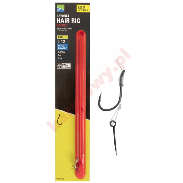 Przypony KKH Mag Store Hair Rigs - 15" / BAYONET / roz.8