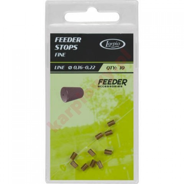 Stoper Feeder Fine Brązowy 8szt