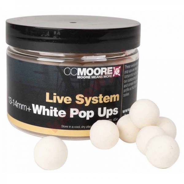 Kulki Pop-Ups WHITE 14mm - Live System