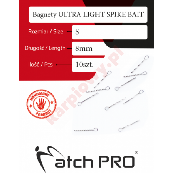 Bagnety ULTRA LIGHT SPIKE BAIT 8mm /10szt