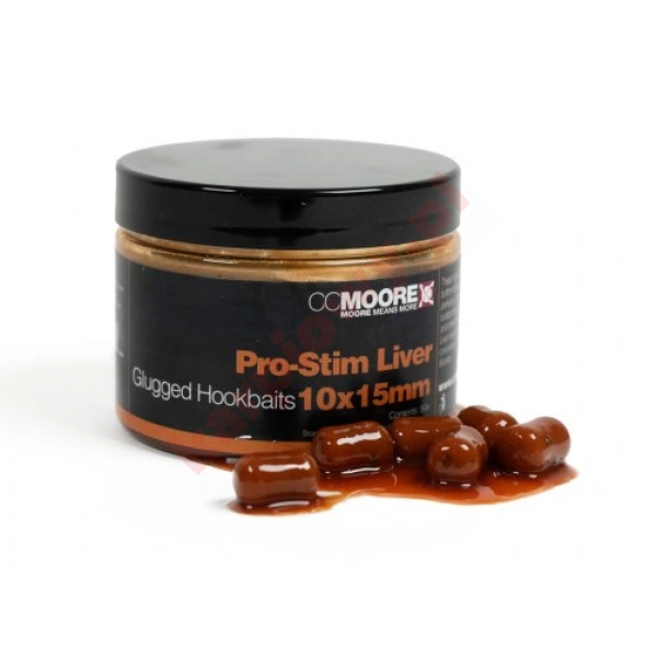 Pro Stim Liver Gluggrd Hookbaits 10x15mm