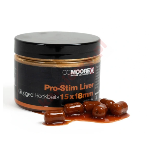 Pro Stim Liver Gluggrd Hookbaits 15x18mm