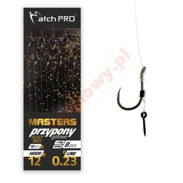  Przypony METHOD FEEDER MASTERS SPIKE M16B Barbless 8szt nr14/20mm
