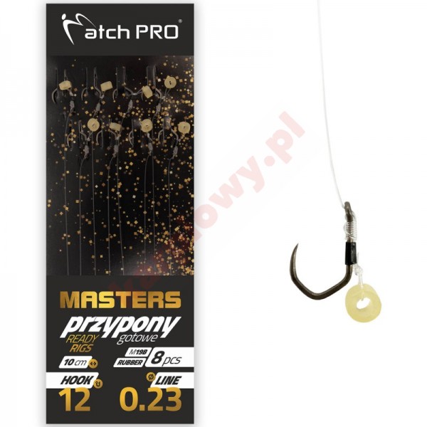Przypony Mf Masters Rubber Barbless M19B 0,23mm 12