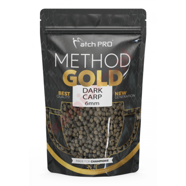 METHOD GOLD DARK CARP 6mm PELLET 700g