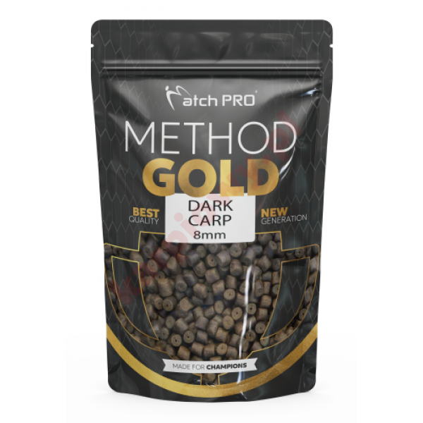 METHOD GOLD DARK CARP 8mm PELLET 700g