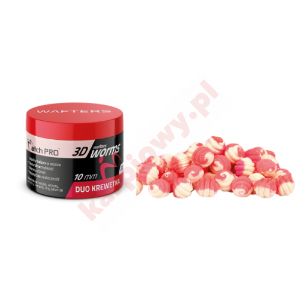  3D WORMS WAFTERS DUO SHRIMP 10mm 20g