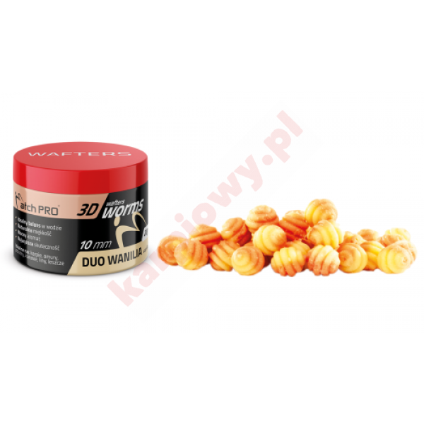 3D WORMS WAFTERS DUO Vanillia 10mm