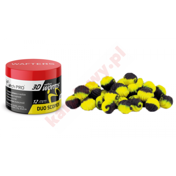  3D WORMS WAFTERS DUO SCOPEX 12mm 20g