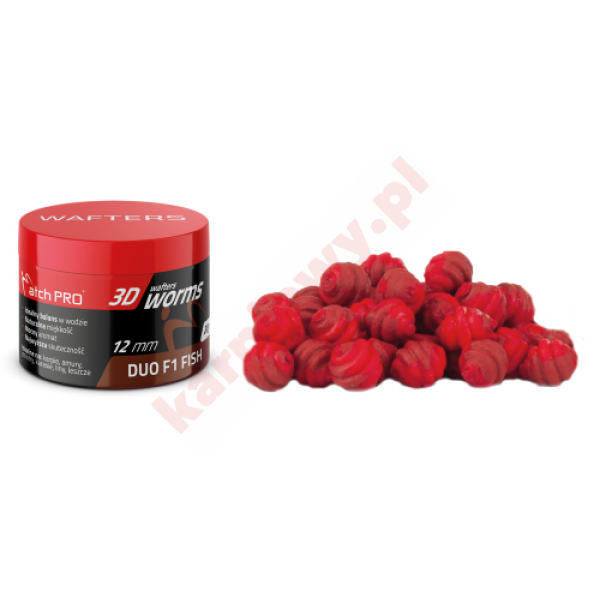 3D WORMS WAFTERS DUO F1 FISH 12mm 20g
