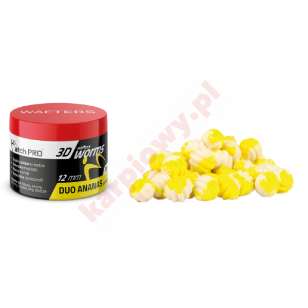 3D WORMS WAFTERS DUO PINEAPPLE 12mm 20g