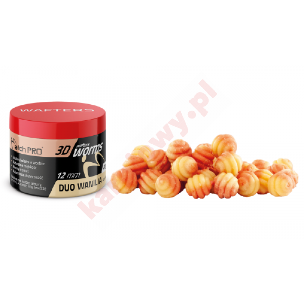 3D WORMS WAFTERS DUO Vanille 12mm