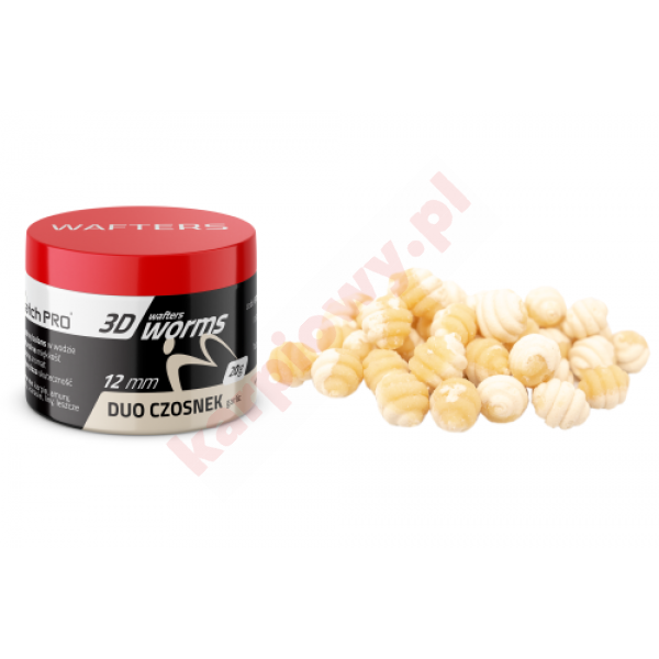 3D WORMS WAFTERS DUO GARLIC 12mm 20g