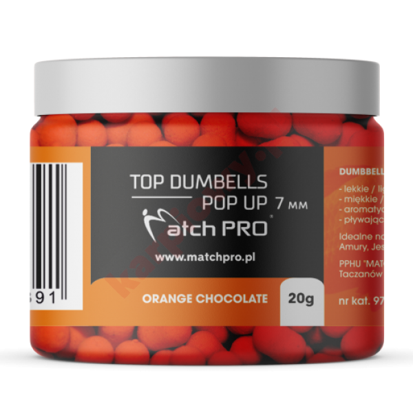 Dumbells Pop Up Orange Choco 7mm 20g