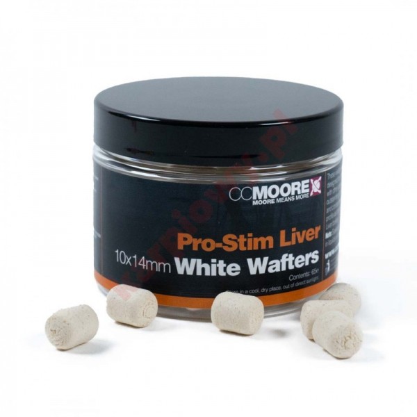 Kulki Dumbell Wafters Pro Stim Liver White 10x14mm