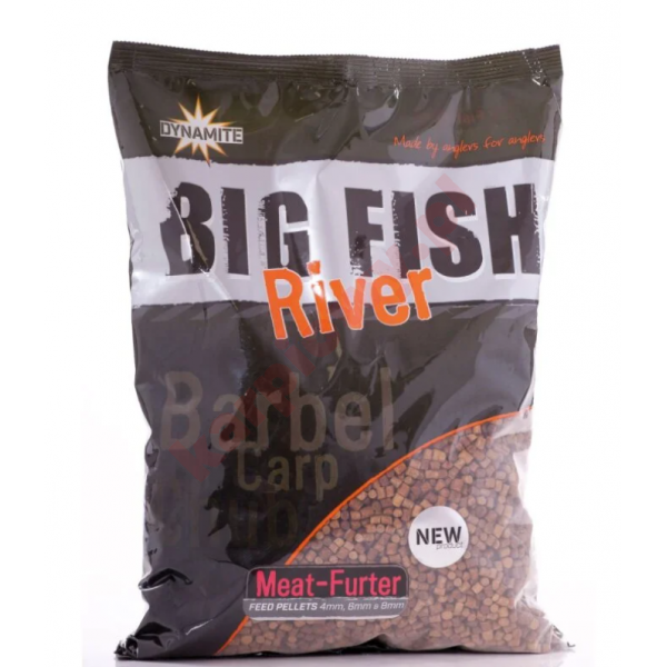 Pellet Big Fish River Pellets Meat-Furter 4mm 6mm 8mm 1,8kg
