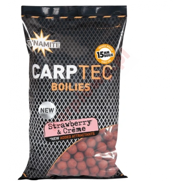 Kulki Carptec 15mm - Truskawka Strawberry Cream 1,8kg