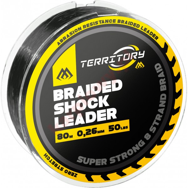 PRZYPON STRZAŁOWY - BRAIDED SHOCK LEADER 70lbs/0.35mm/80m - op.1szt