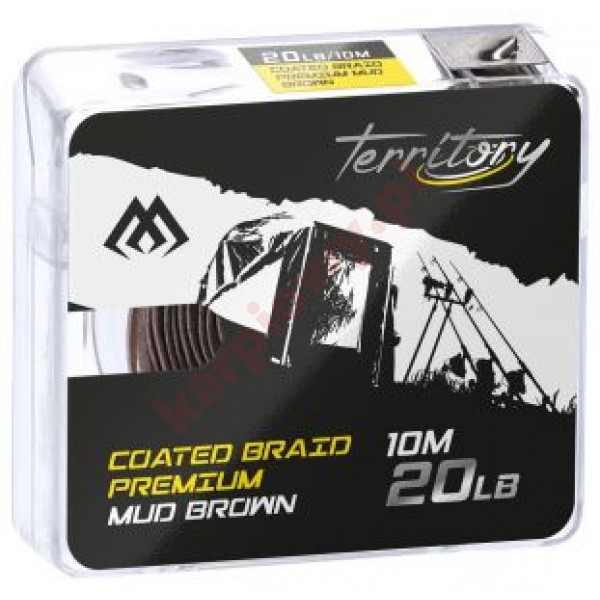 Plecionka w otulinie COATED BRAID PREMIUM mud-brown 20lb 10m
