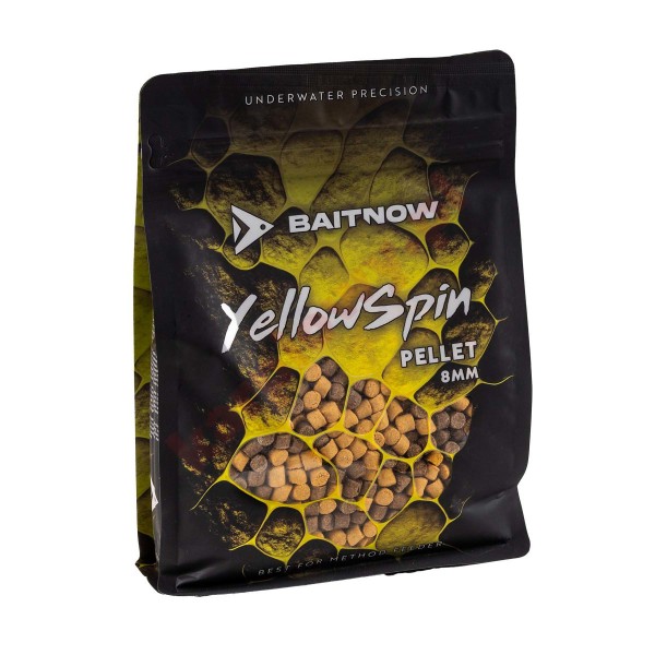 Pellet BaitNow Method Feeder 800g - Yellow Spin 8mm