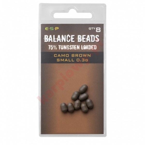 Koralik Balance Beads Large Brown 8szt