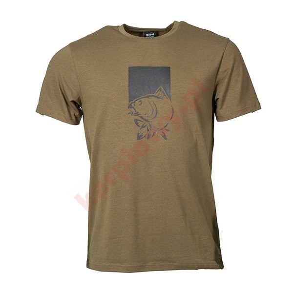 Koszulka Make It Happen T-Shirt Fish Logo Green - Medium