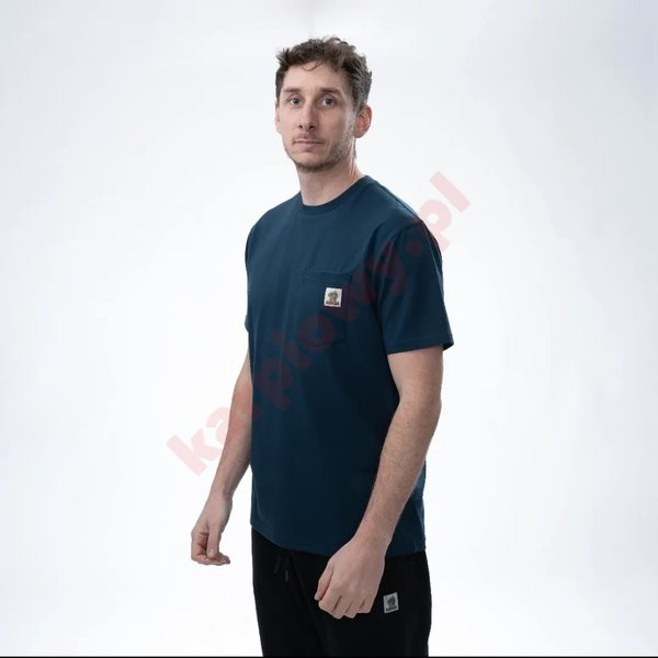 Koszulka Make It Happen Badge Pocket T Shirt Navy Blue roz. L