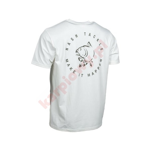 Koszulka Make It Happen Carp Logo T Shirt Ecru roz. XXXL